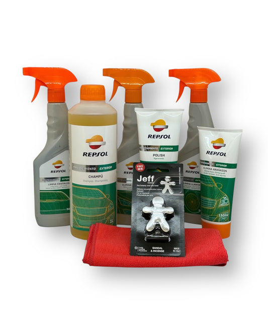 KIT 2 LIMPIEZA EXTERIOR REPSOL - AUTOMOVIL