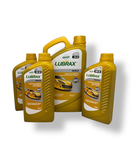 COMBO 2 LUBRAX                                                     Aceite 5w30 Lubrax Valora Sintetico Dpf Diesel Bencina X7 litros