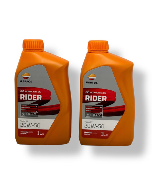 PACK 3 REPSOL                                                      Aceite 20w50 Mineral Premium Repsol Moto Rider 4t Pack X2