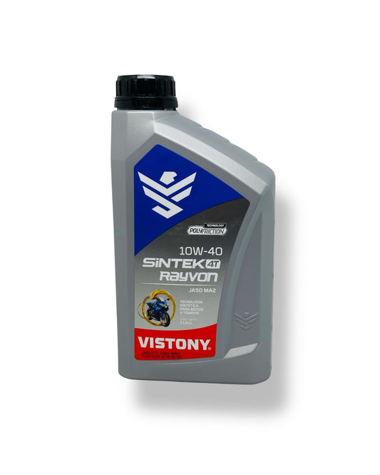 Aceite 10w40 Sintetico Vistony Sintek Rayvon Moto 4t 1lt