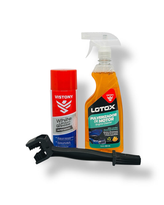 KIT 8 VISTONY LUBRICANTE CADENA + PULVERIZADOR MOTO + REGALO Agregar a favoritos