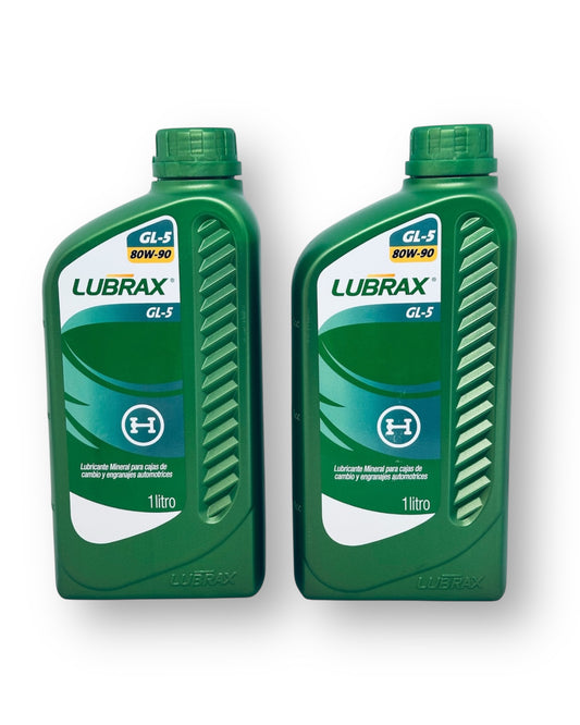 COMBO 11 LUBRAX                               Aceite 80w90 Gl5 Caja Engranaje Lubrax Auto Mineral X2