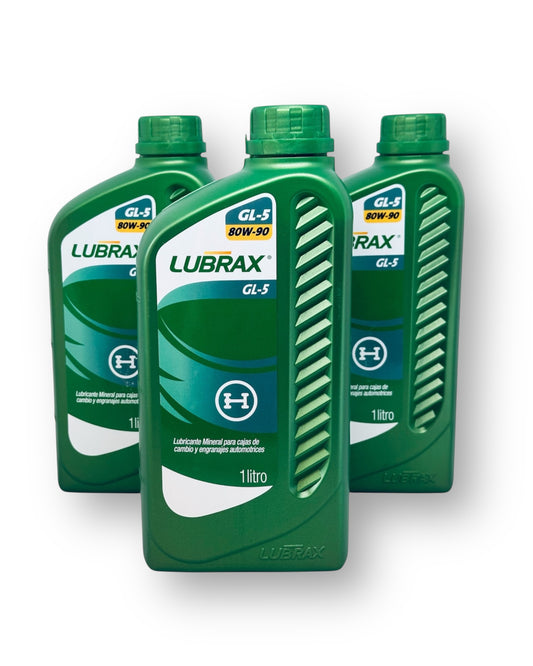 COMBO 12 LUBRAX                               Aceite 80w90 Gl5 Caja Engranaje Lubrax Auto Mineral X 3 Litros