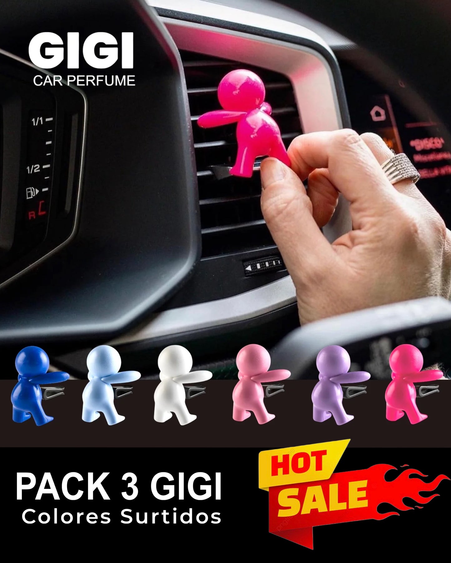 GIGI - PACK X 3 UNIDADES - COLORES SURTIDOS